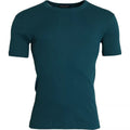 Dolce & Gabbana Blau Grün Baumwolle Rundhals T-Shirt mit kurzen Ärmeln