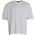 Dolce & Gabbana White Cotton T-shirt with Round Neck and Short Sleeves