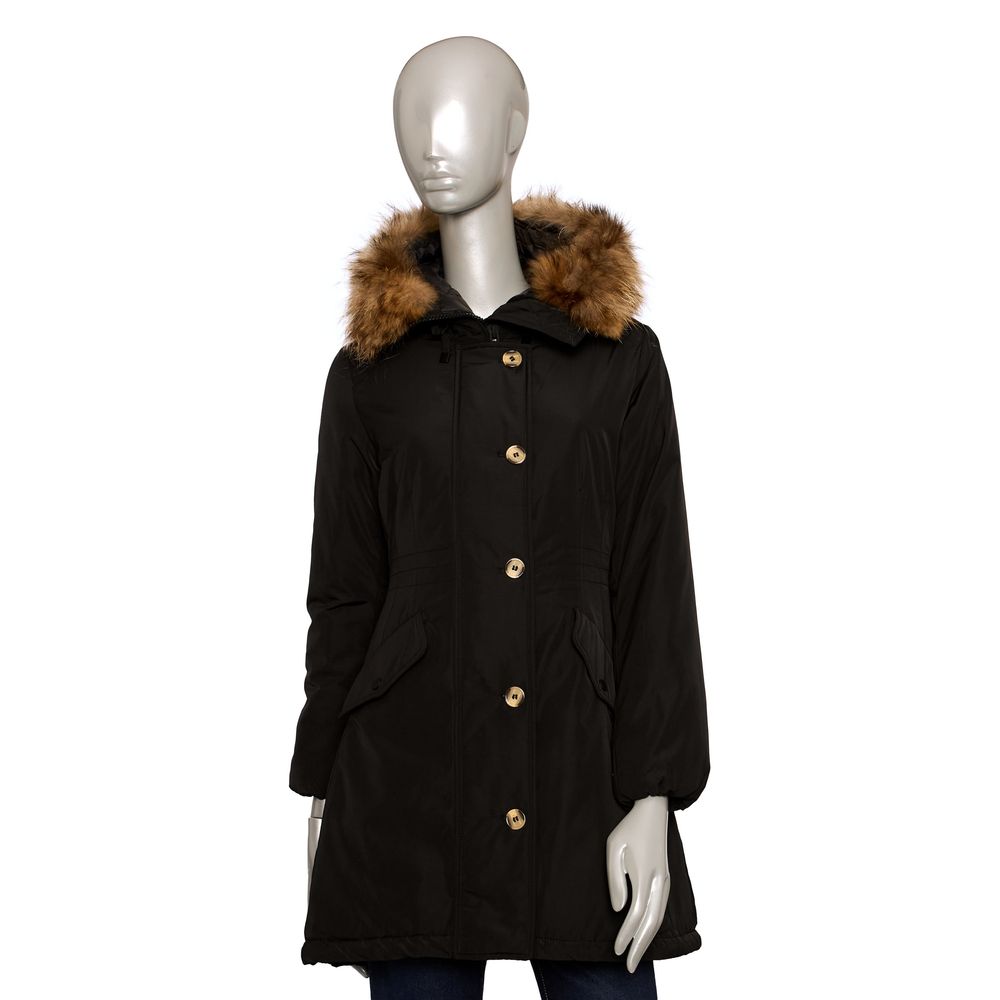 Baldinini Trend Schwarze Damenjacke aus Polyester