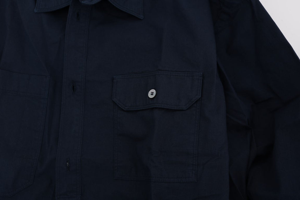 John Galliano Blue Cotton Long Sleeve Casual Shirt