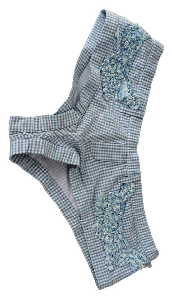 Ermanno Scervino Blaue Beachwear-Hose Bikini-Shorts