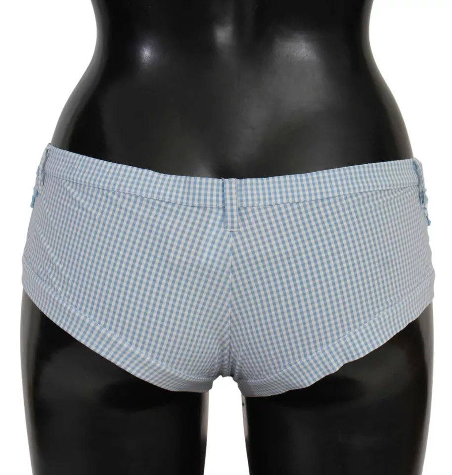 Ermanno Scervino Blaue Beachwear-Hose Bikini-Shorts