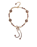 Dolce & Gabbana Gold-Tone Crystal-Embellished Brass Belt