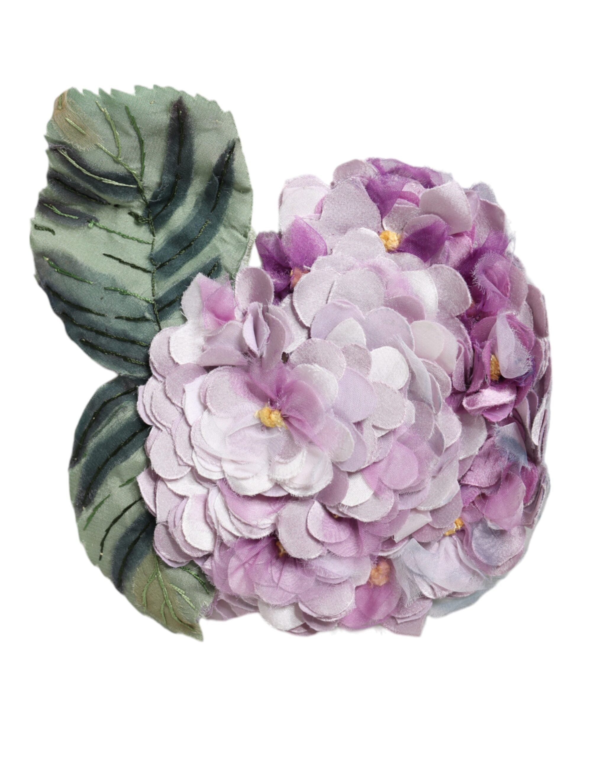 Dolce & Gabbana Multicolor Hydrangea Gold-Tone Brooch