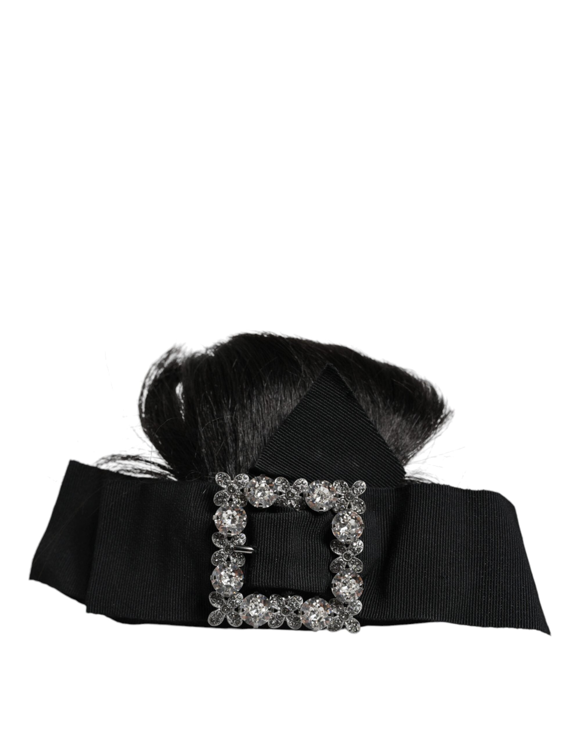 Dolce & Gabbana Black Hairdresser Crystal Headband Tiara