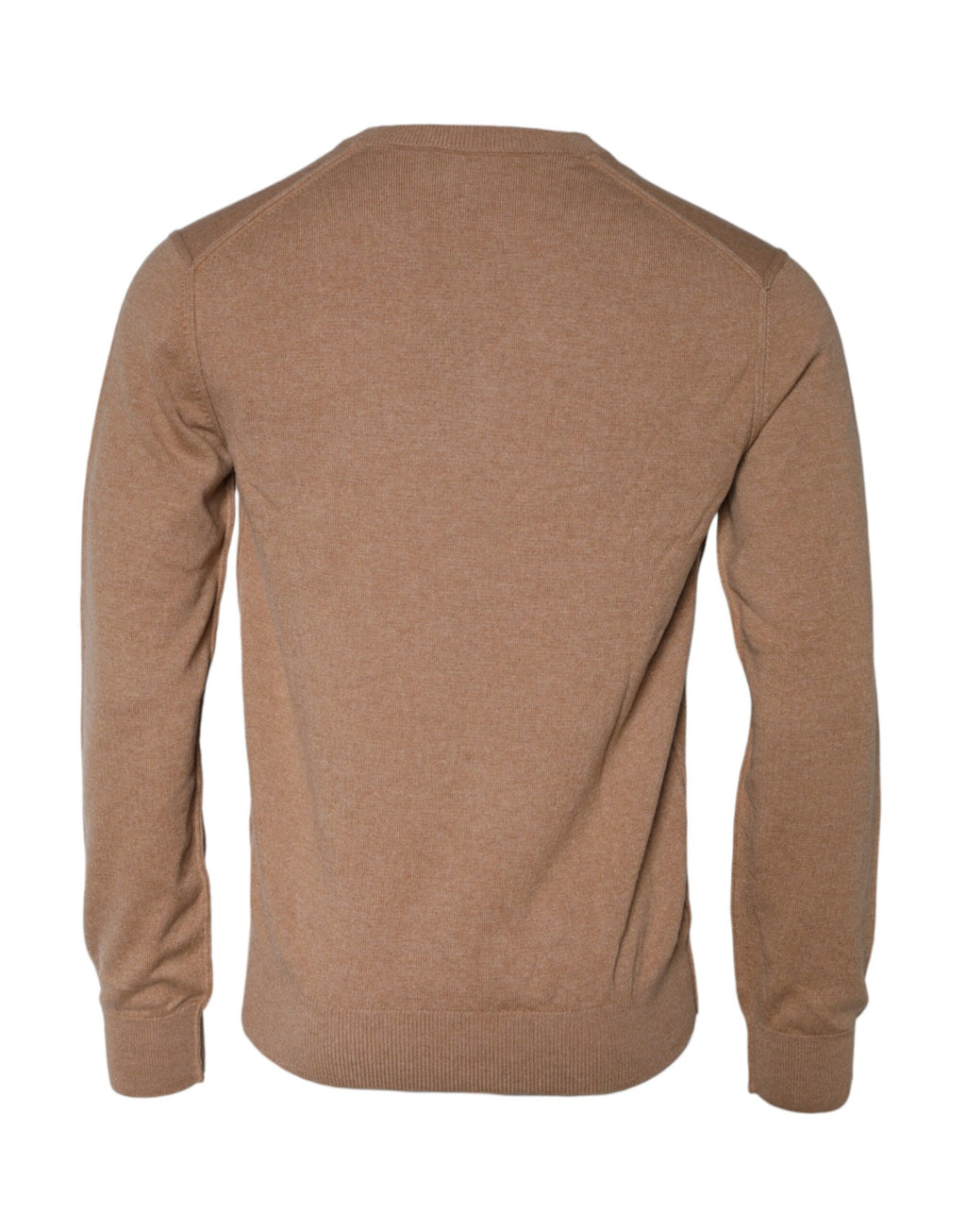 Dolce & Gabbana Brown Cashmere V-Neck Sweater