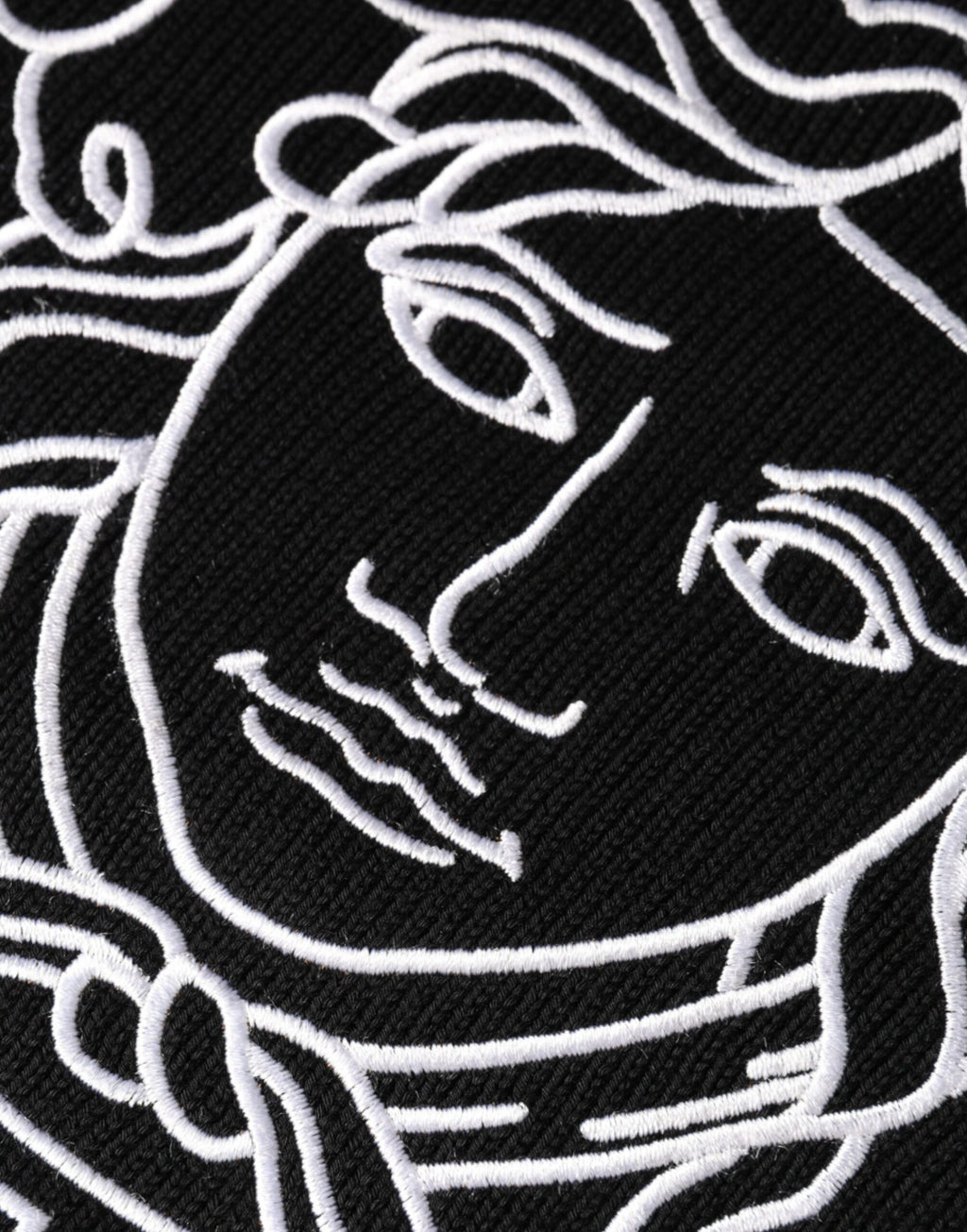Versace Black Medusa Embroidered Crewneck Jumper
