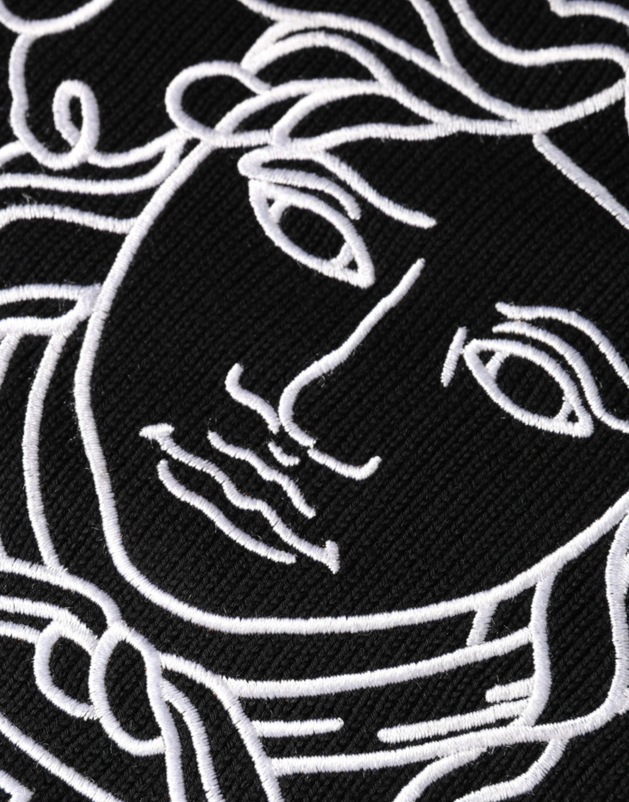 Versace Black Medusa Embroidered Crewneck Jumper
