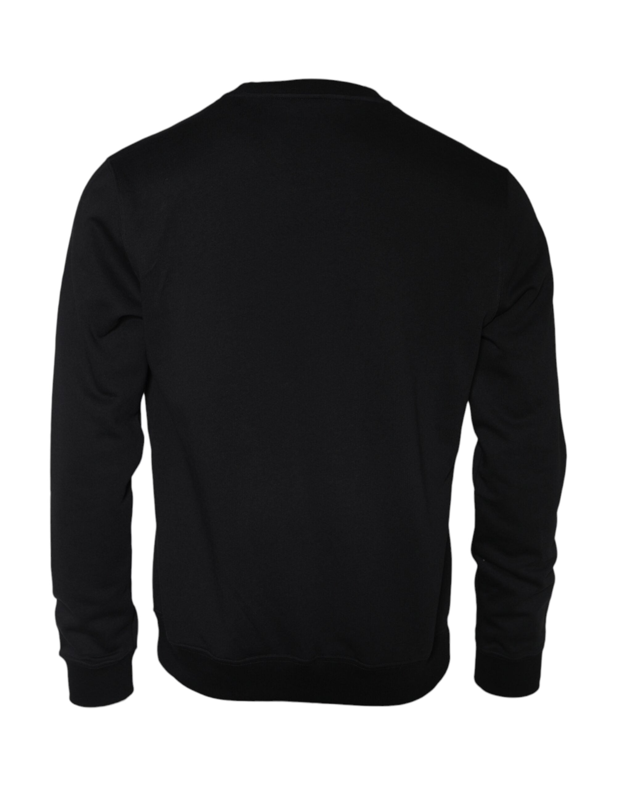 Versace Black Medusa Fleece Cotton Crew Neck Sweatshirt