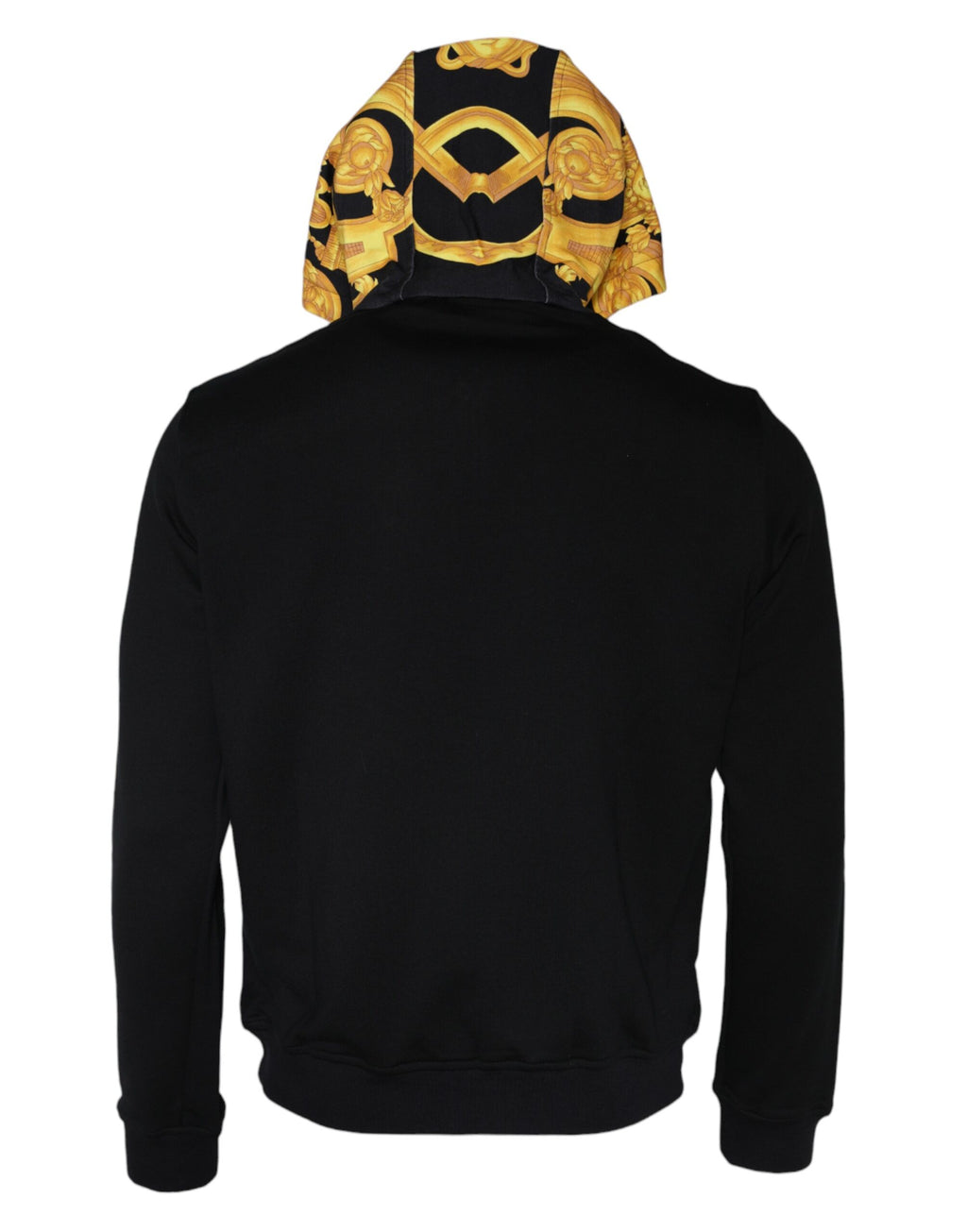 Versace Black Medusa Print Cotton Full Zip Hoodie Sweatshirt