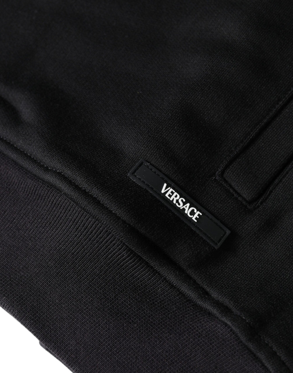 Versace Black Medusa Print Cotton Full Zip Hoodie Sweatshirt