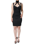 Dolce & Gabbana Black Cut-Out Sleeveless Bodycon Mini Dress