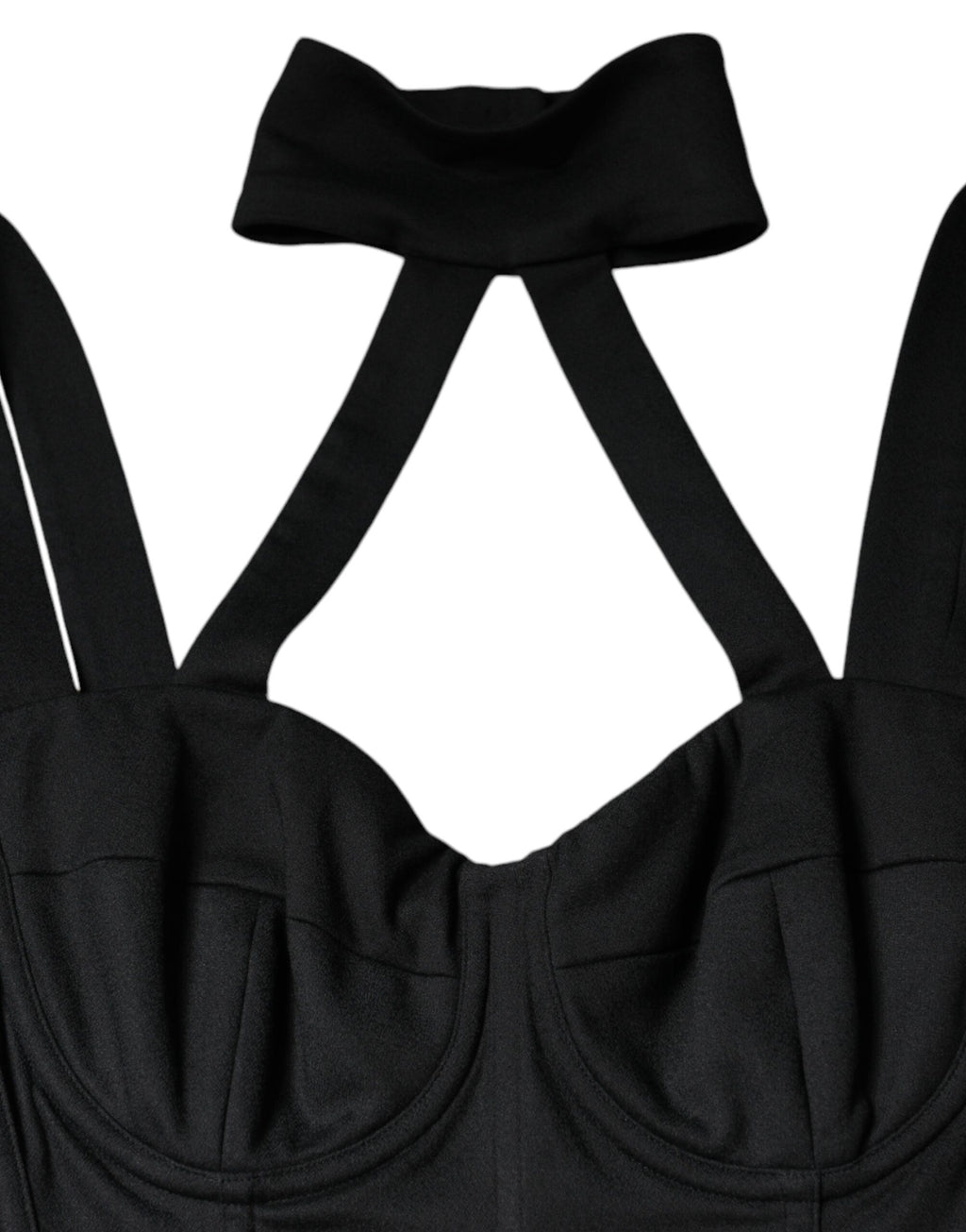 Dolce & Gabbana Black Cut-Out Sleeveless Bodycon Mini Dress