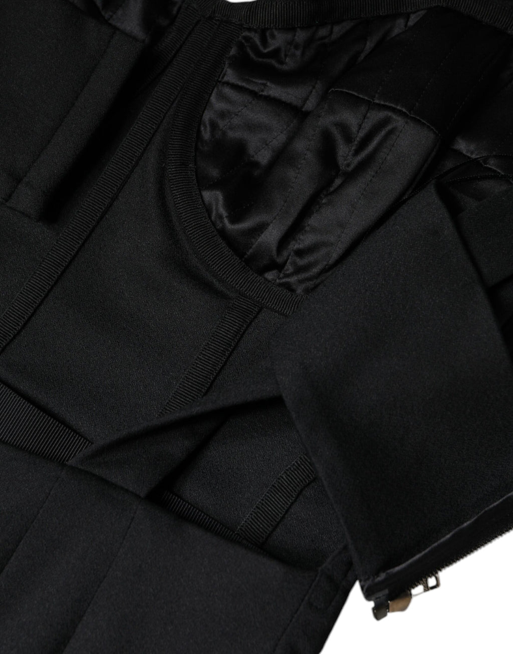Dolce & Gabbana Black Cut-Out Sleeveless Bodycon Mini Dress