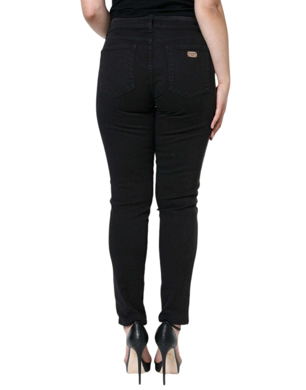 Dolce & Gabbana Black Cotton-Stretch Skinny Denim Jeans