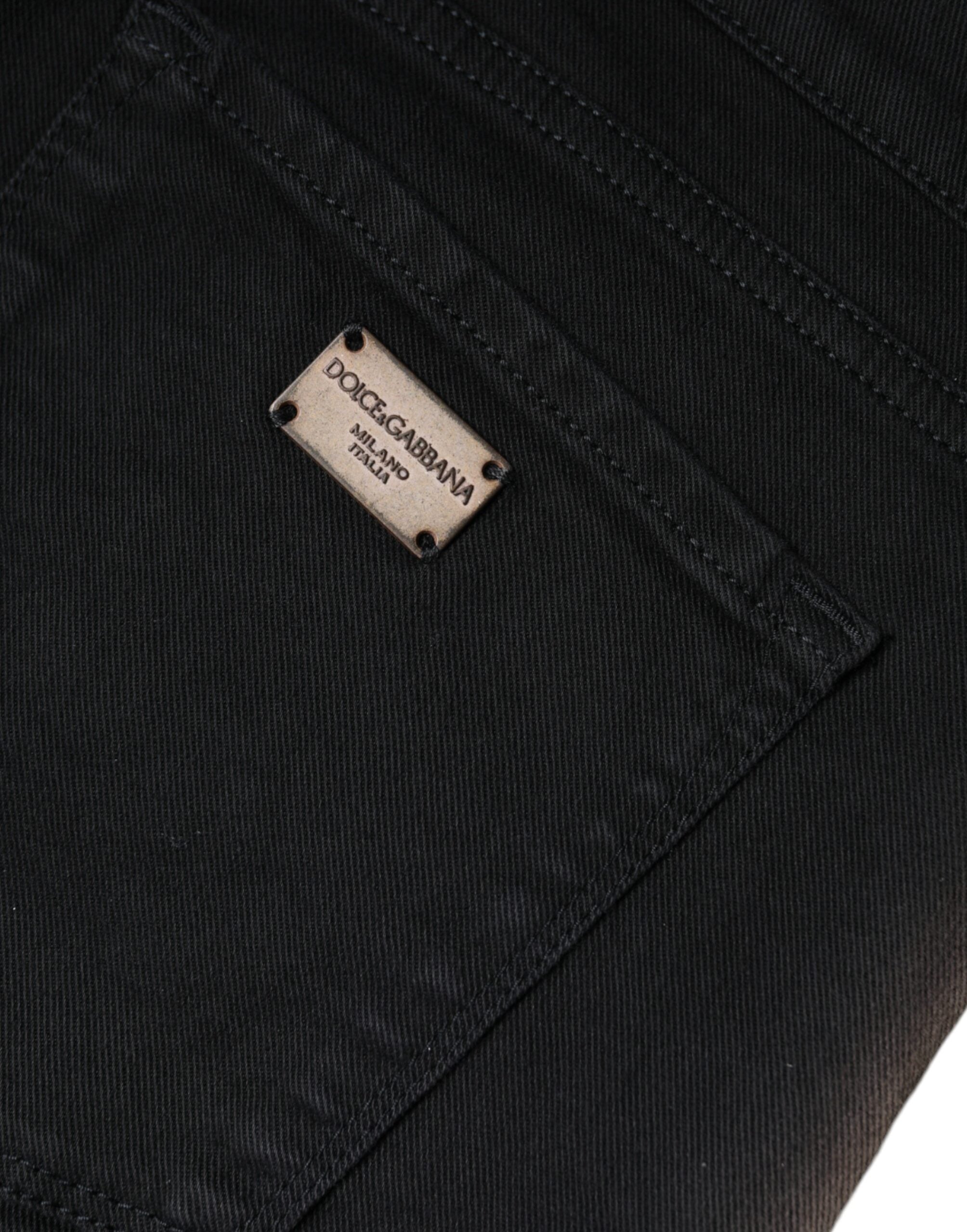 Dolce & Gabbana Black Cotton-Stretch Skinny Denim Jeans