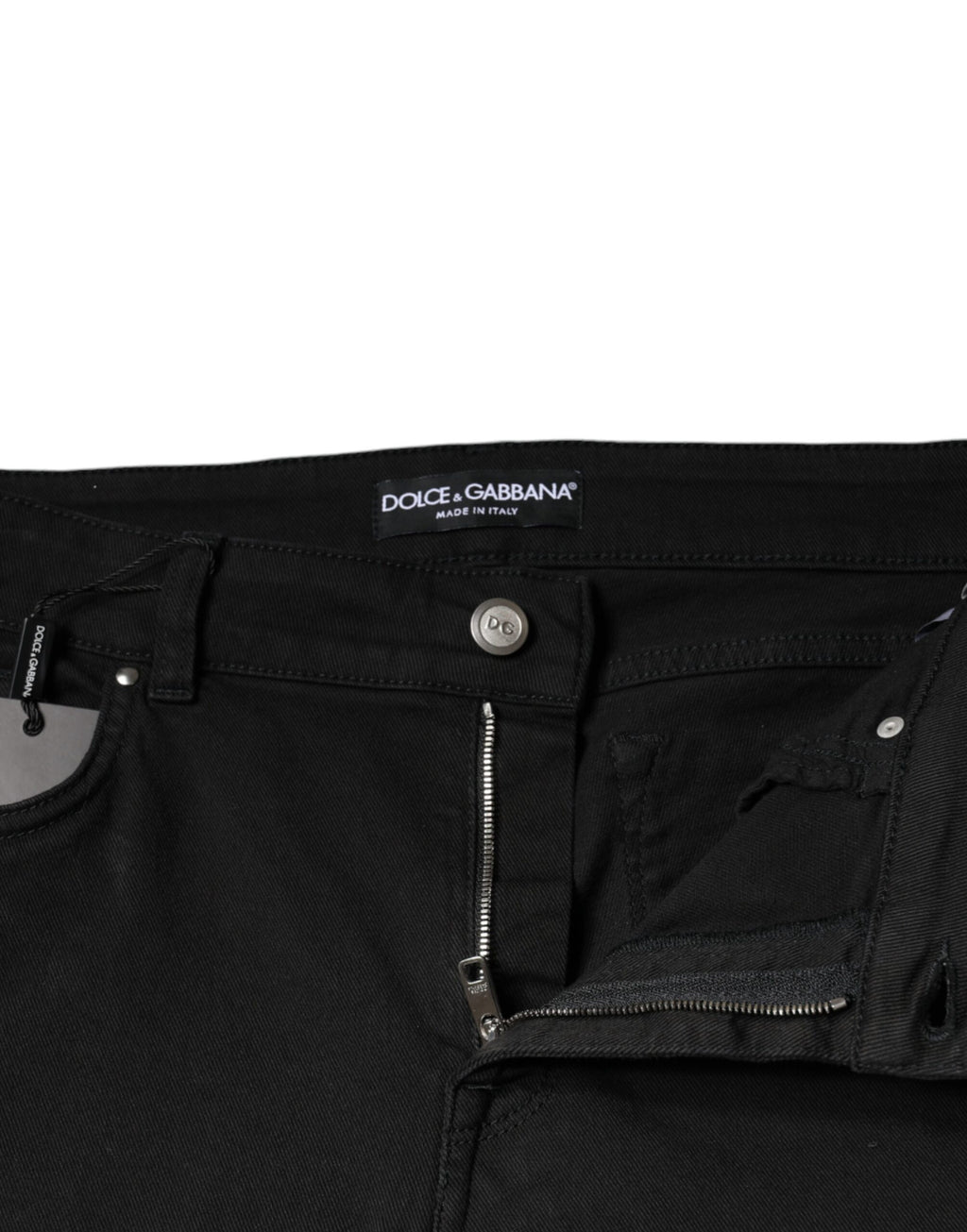Dolce & Gabbana Black Cotton-Stretch Skinny Denim Jeans