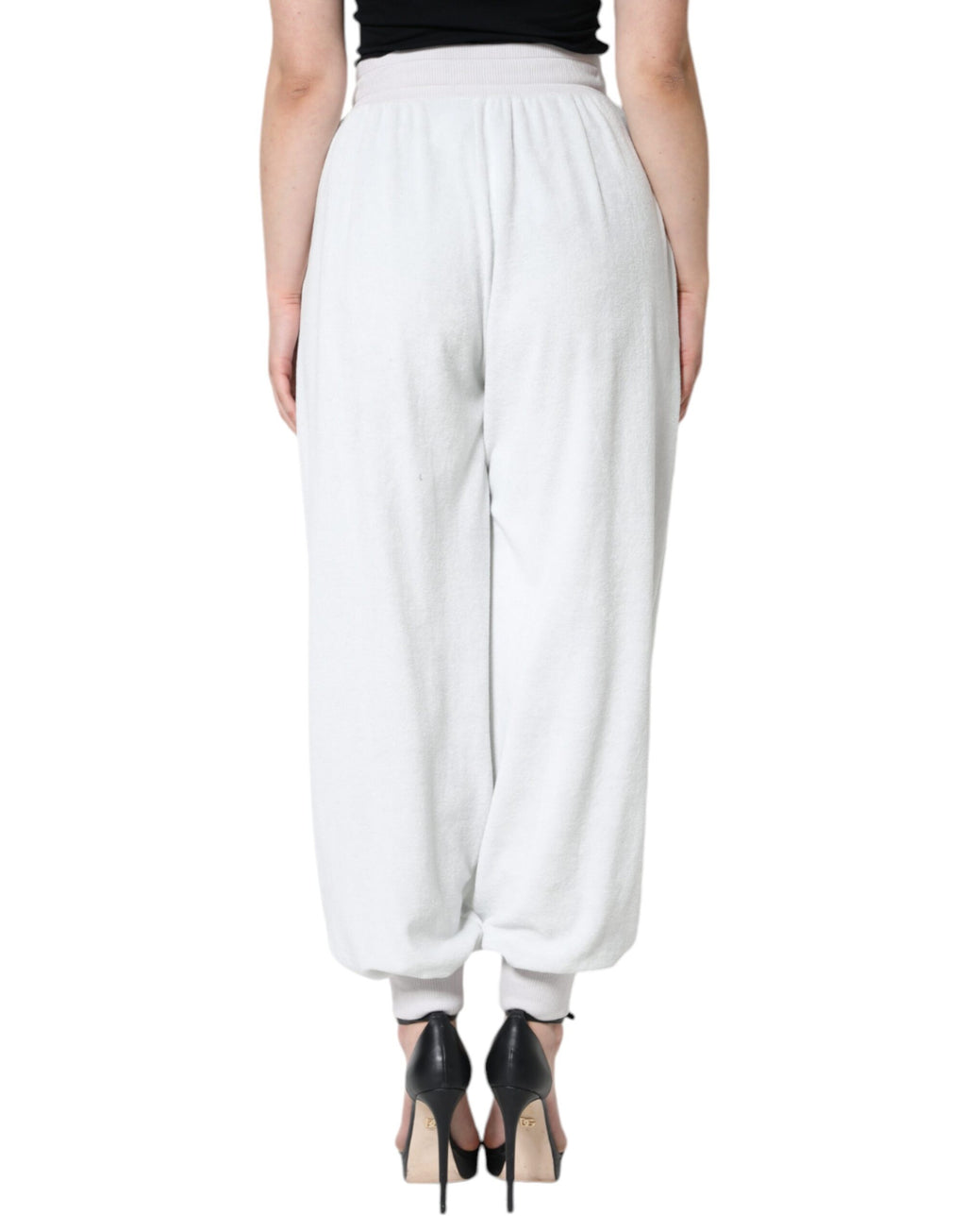 Dolce & Gabbana White Nylon Jogger Sweatpants