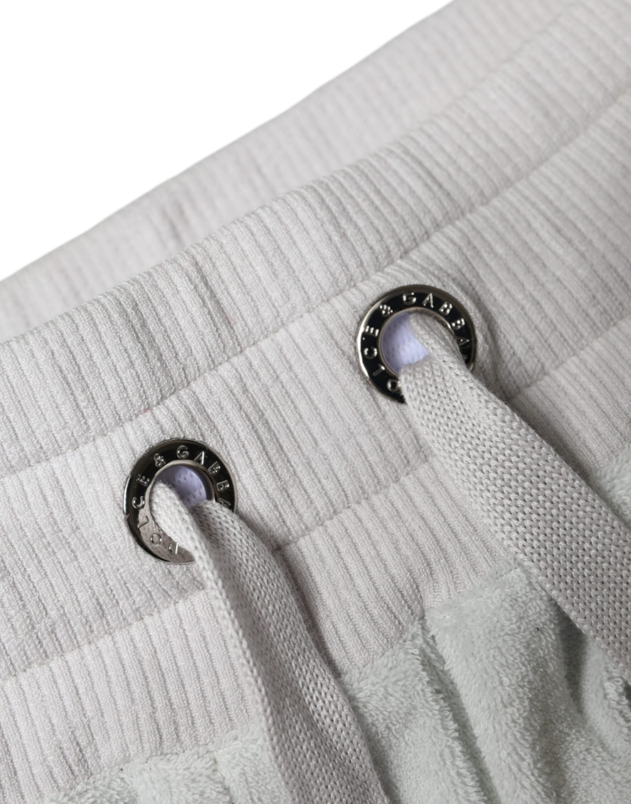 Dolce & Gabbana White Nylon Jogger Sweatpants