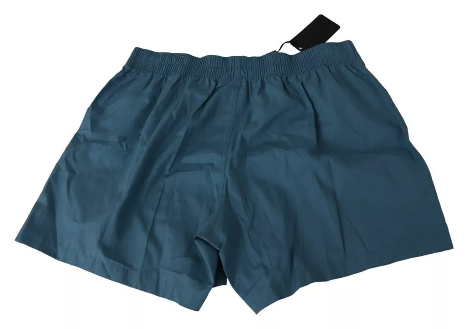 Dolce & Gabbana Blue Cotton Boxer Shorts Regular Underwear