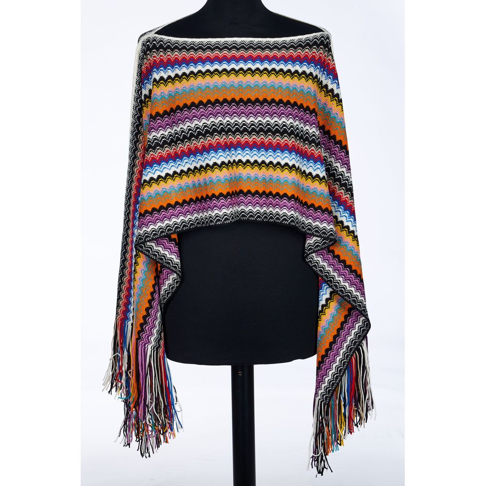 Missoni Multicolor Wool Women's Poncho