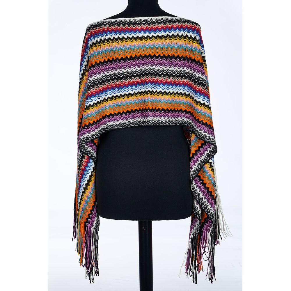 Missoni Multicolor Wool Women's Poncho