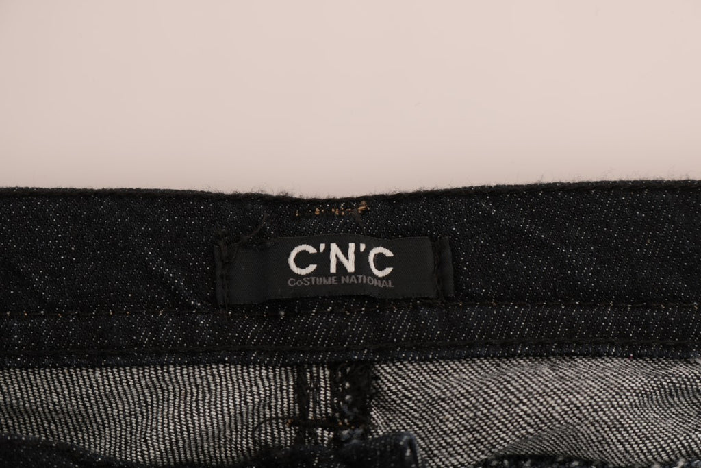 Costume National Blaue Cotton Stretch Slim Fit Jeans