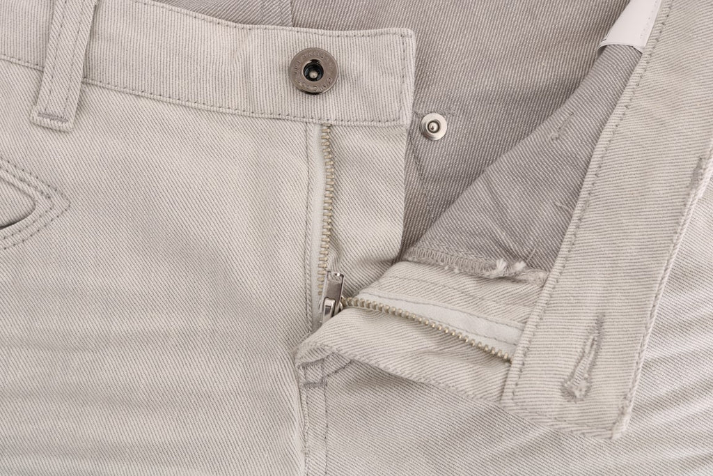 Costume National Weiße schmale Stretch-Jeans aus Baumwolle