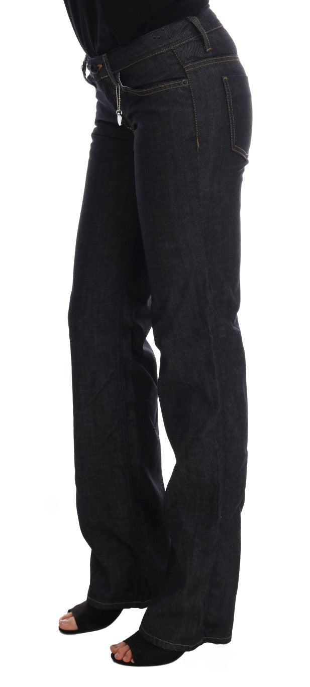 Costume National Dunkelblaue Baumwolljeans mit klassischer Passform