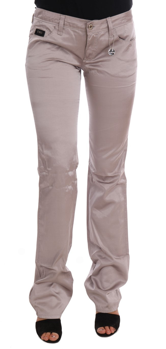 Costume National Beige Baumwolle Slim Fit Jeans