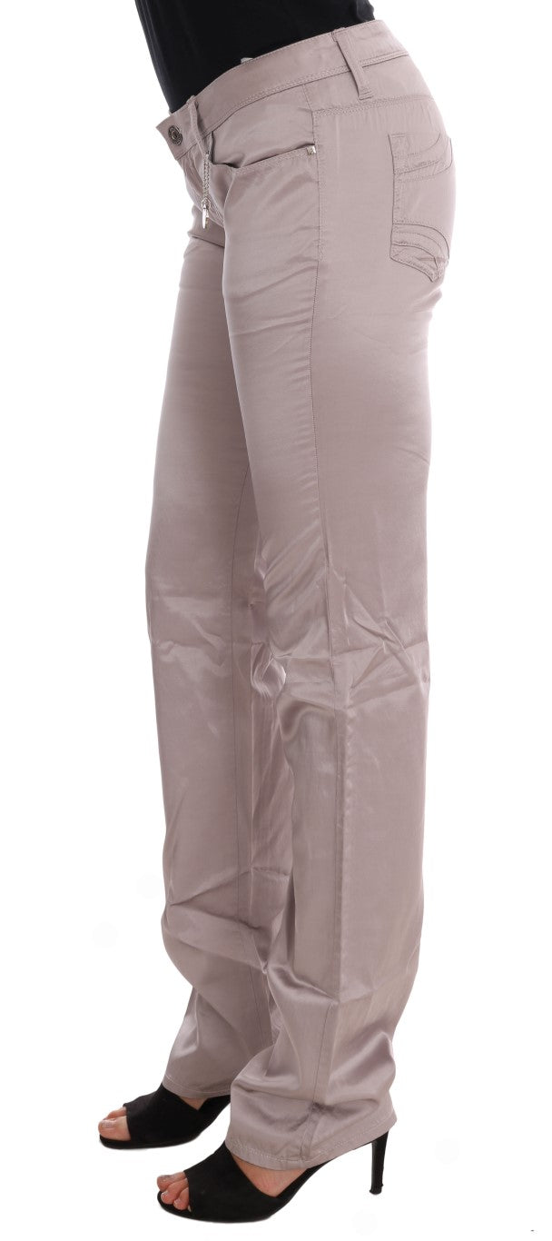 Costume National Beige Baumwolle Slim Fit Jeans