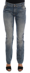 Costume National Blue Cotton-Stretch Denim Jeans