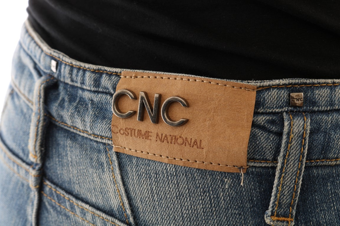 Costume National Blue Cotton-Stretch Denim Jeans