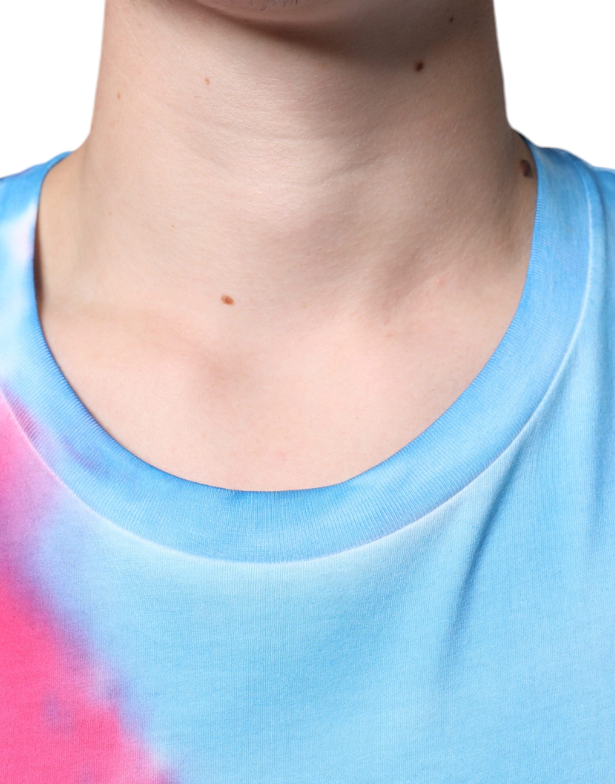 Dolce & Gabbana Multicolor Tie Dye Cotton Sleeveless T-Shirt