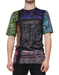 Dolce & Gabbana Multicolor Cotton T-Shirt with Graphic Print