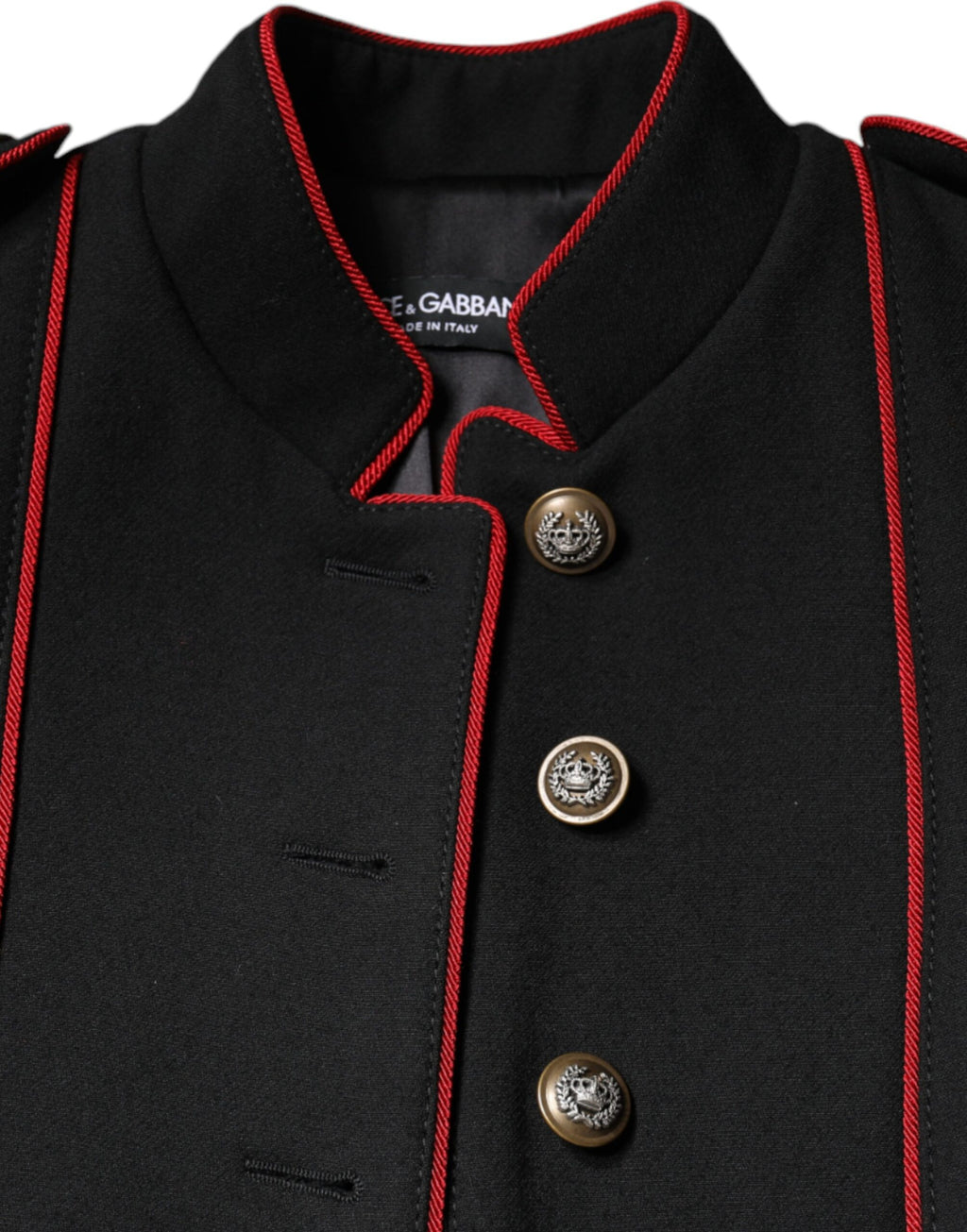 Dolce & Gabbana Black Single-Breasted Trench Coat Jacket