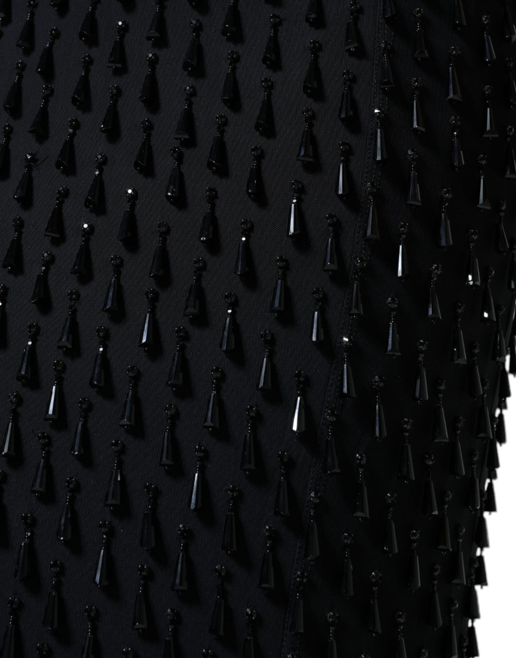 Dolce & Gabbana Black Ornate Pencil Midi Skirt