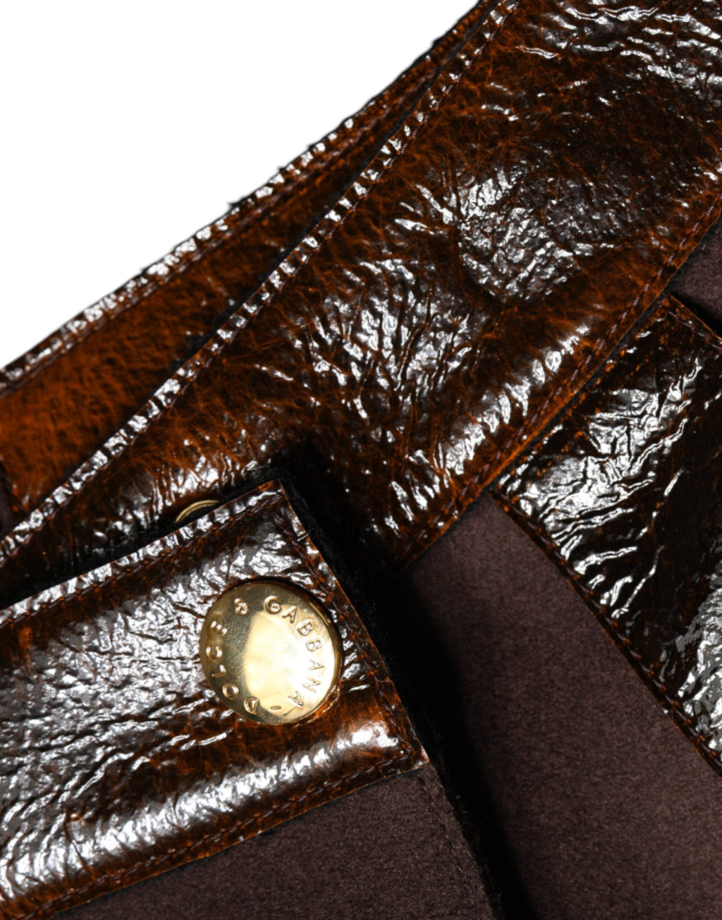 Dolce & Gabbana Brown Virgin Wool A-Line Mid-Waist Mini Skirt