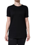 Dolce & Gabbana Black Cotton Crew-Neck Short-Sleeve T-Shirt