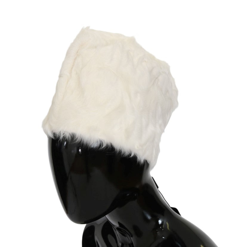 Dolce & Gabbana White Xiangao Lambskin Hat