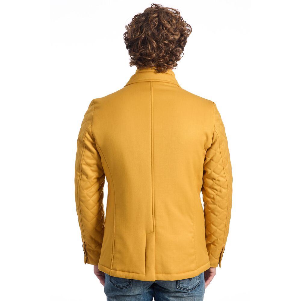 Roberto Pepe Luxury Gelbe Wolljacke für Herren