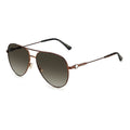 Jimmy Choo Braune Sonnenbrille aus Metall