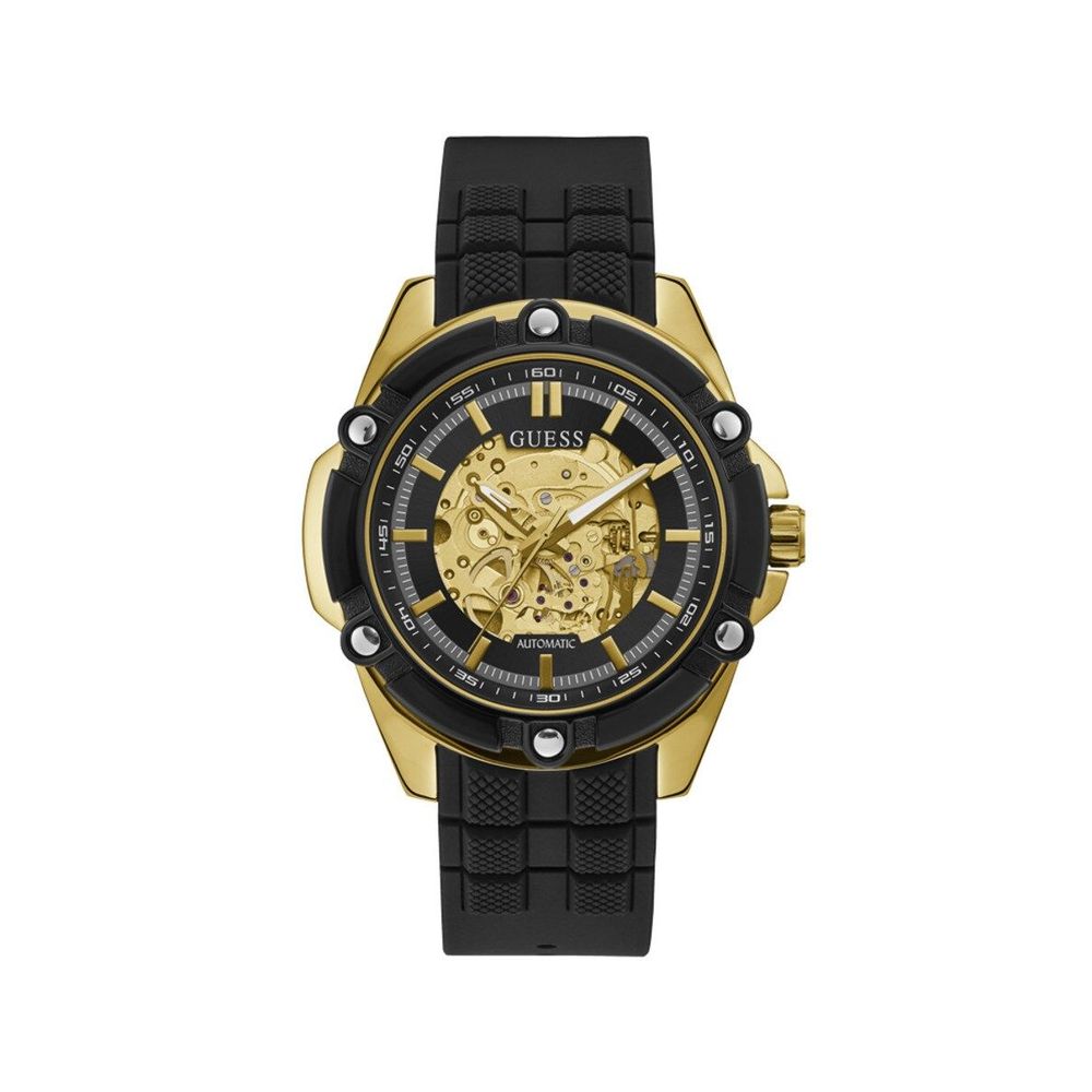 Guess Schwarze Resin-Armbanduhr