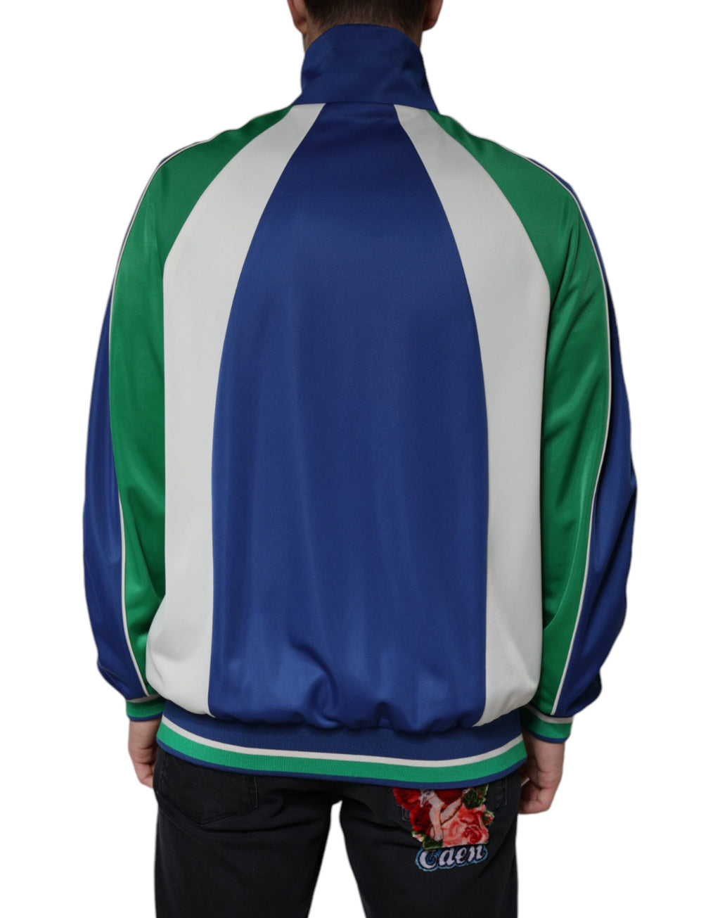 Dolce & Gabbana Multicolor Polyester Full-Zip Bomber Jacket