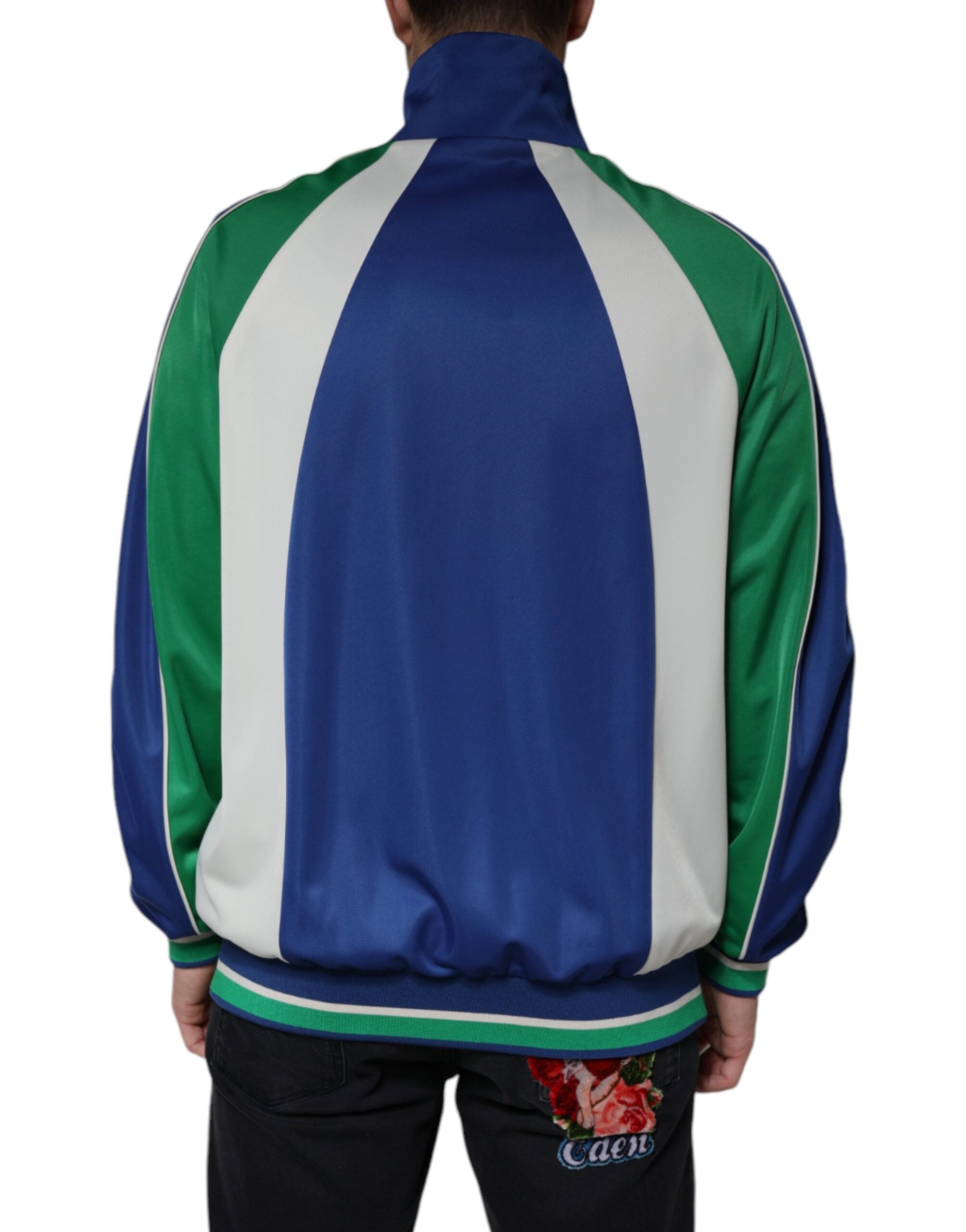 Dolce & Gabbana Multicolor Polyester Full-Zip Bomber Jacket