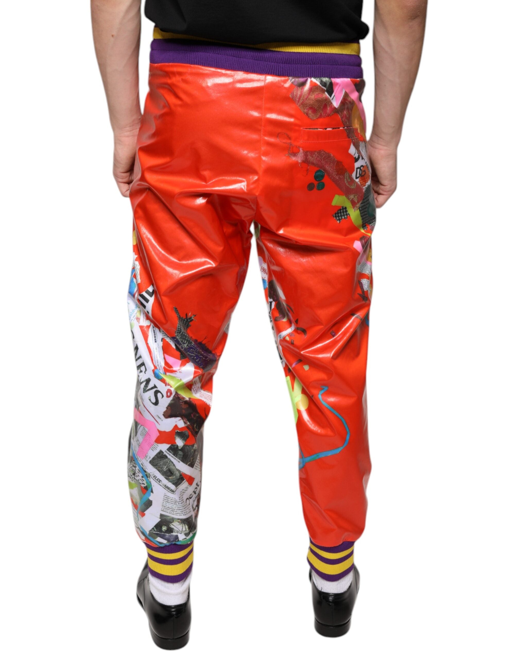 Dolce & Gabbana Multicolor Printed Jogger Sweatpants