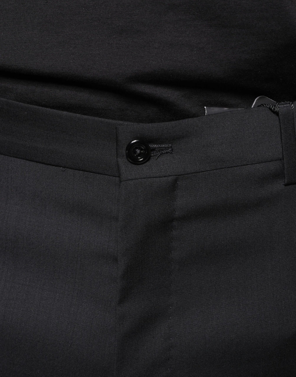 Dolce & Gabbana Men's Black Skinny Wool Suit Trousers