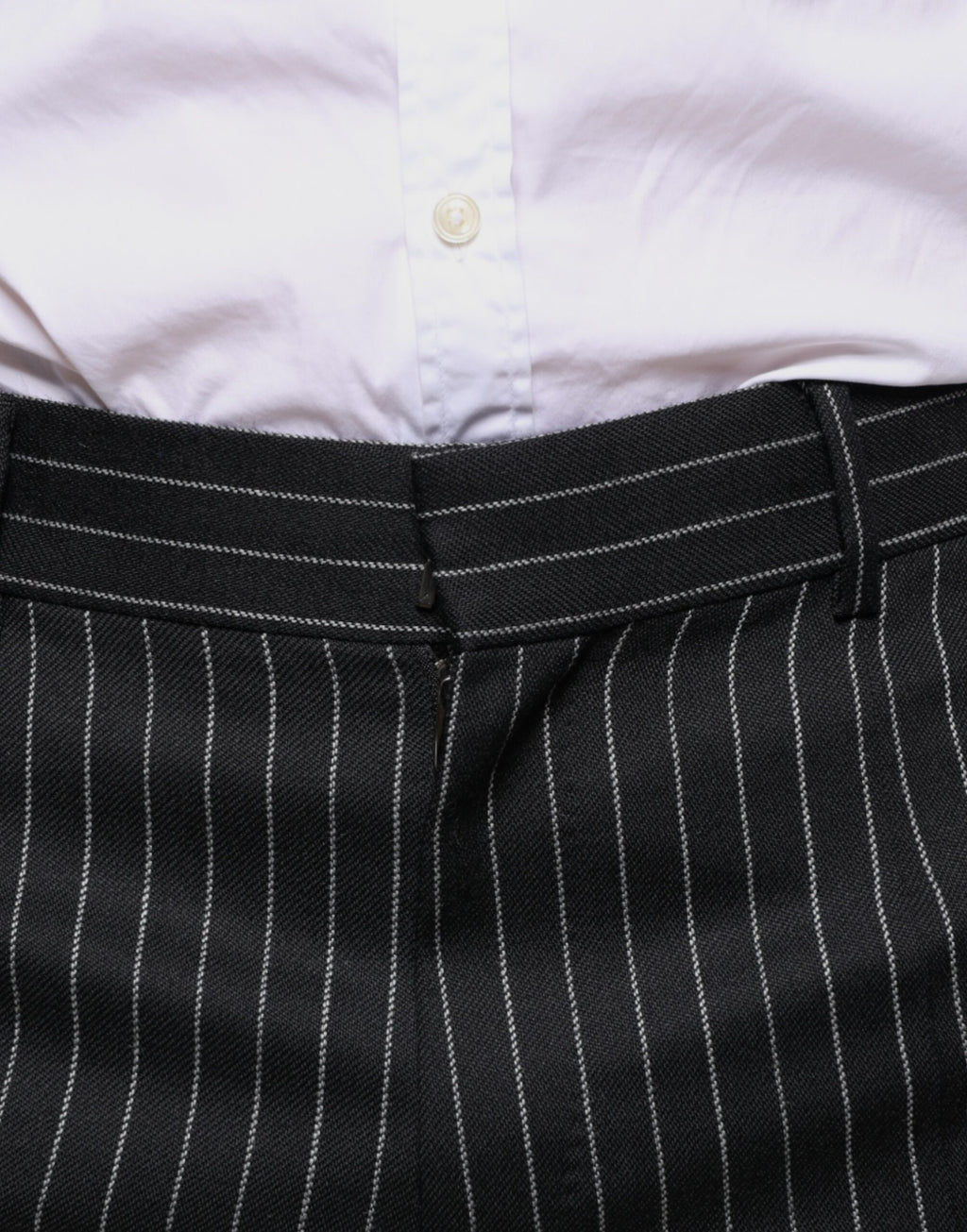 Dolce & Gabbana Black Striped Skinny Men's Suit Pants