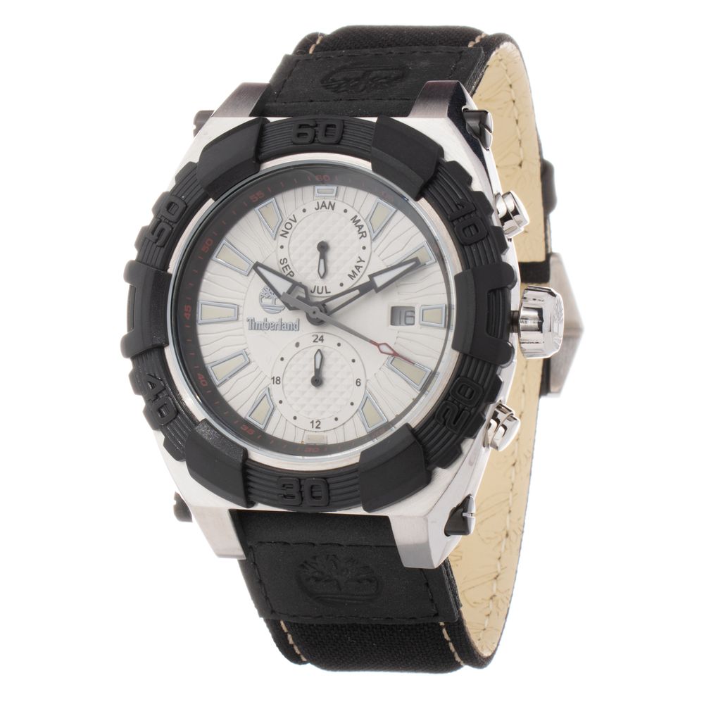 Timberland Black Leather Fashion Watch