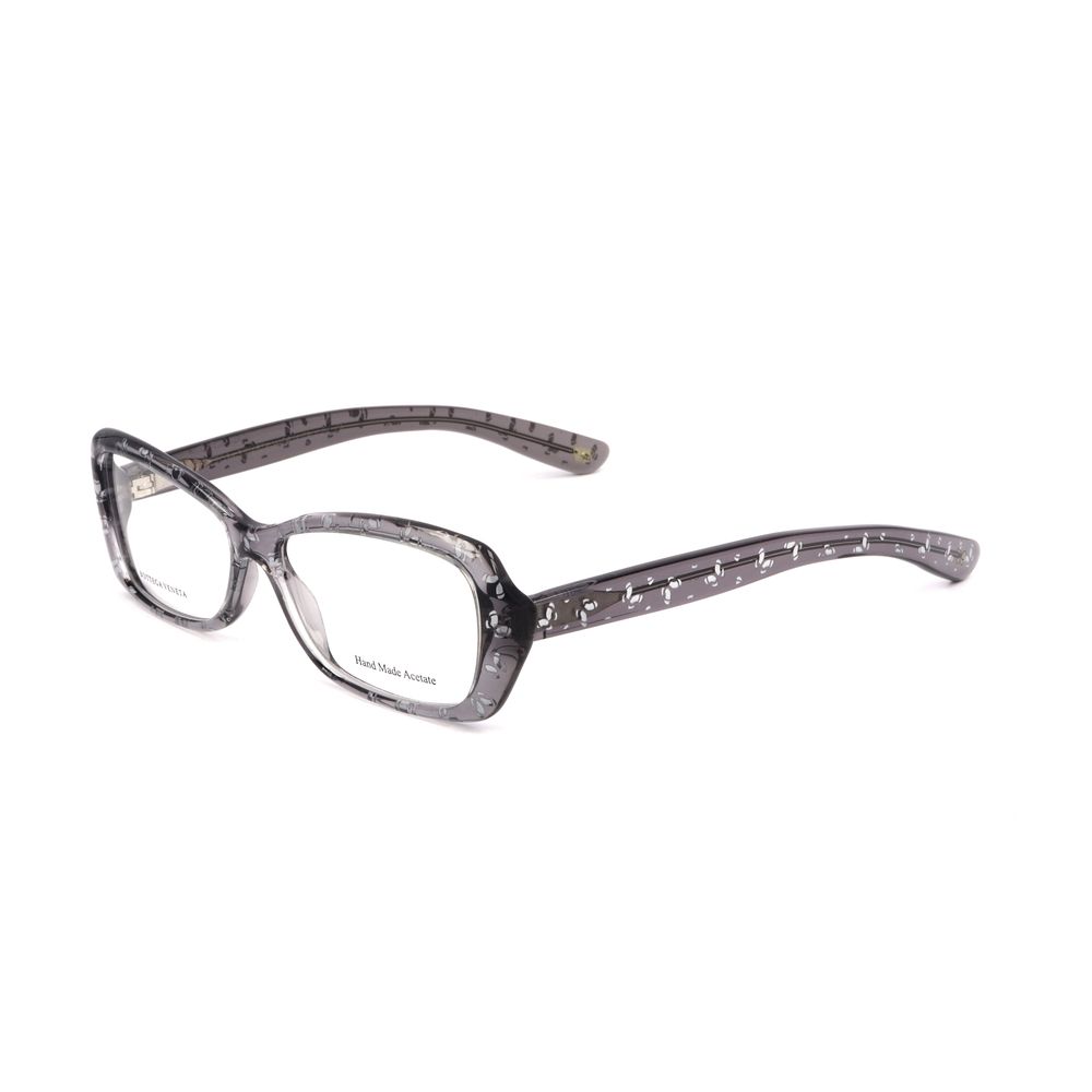 Bottega Veneta Grey Acetate Eyeglasses